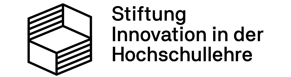 Gefördert durch die Stiftung Innovation in der Hochschullehre. Links ist das Logo der Stiftung.